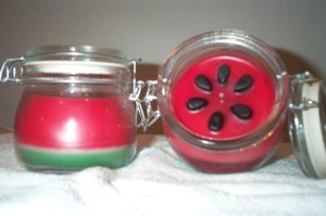 16 oz Watermelon Bail Wire Canning Jar